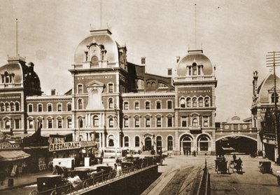 Grand Central Station on 42nd St. at Park Ave., New York City, 1887 by American Photographer